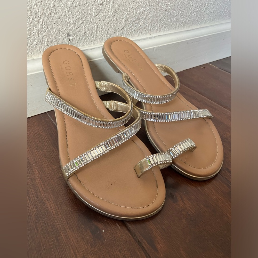 GUESS rhinestone sandals size 7